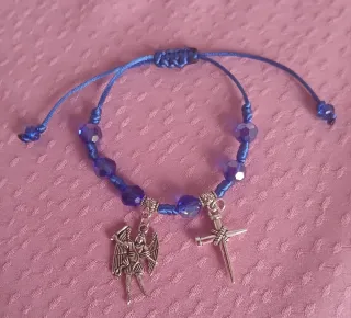 Pulsera 7 Nudos con SanMiguel Arcángel