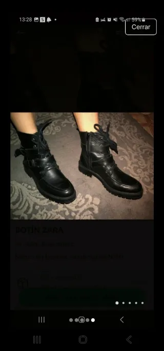 Botín Zara Negro