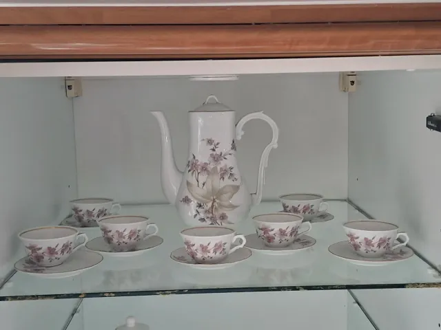 Juego de café de porcelana vintage