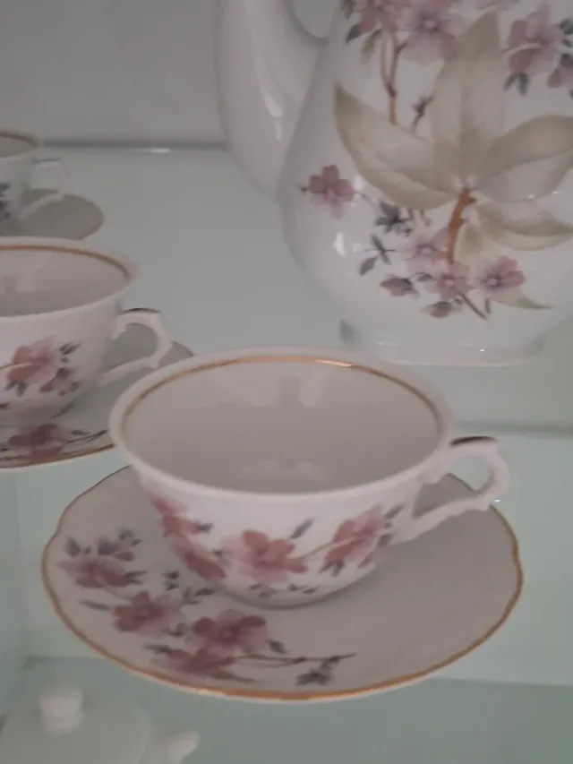 Juego de café de porcelana vintage