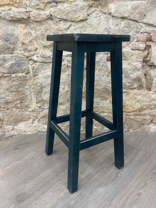 Taburete alto de madera masiza