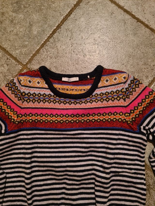 Maglione donna fantasia geometrica