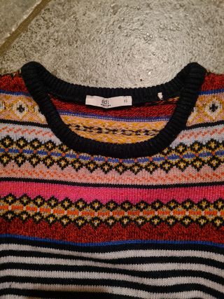 Maglione donna fantasia geometrica