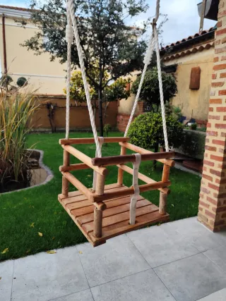 Columpio madera bebé