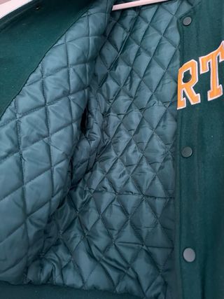 Chaqueta Bomber Starter mangas de cuero