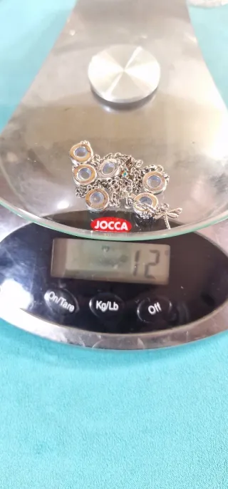 Charm doble Plata con cadena de seguridad