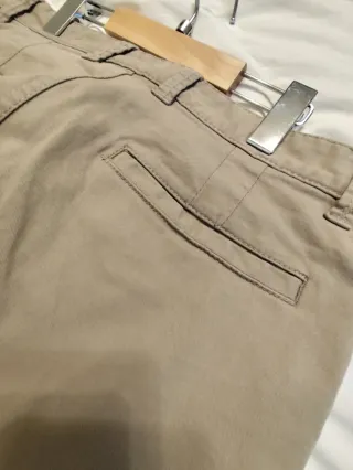Pantalón Cargo Zara Hombre Talla 40 Beige
