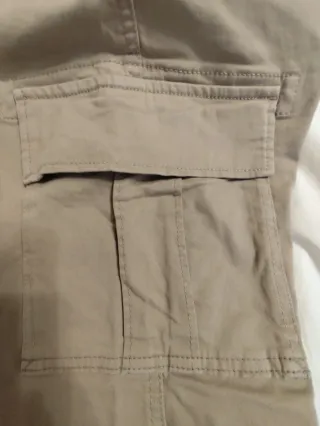 Pantalón Cargo Zara Hombre Talla 40 Beige