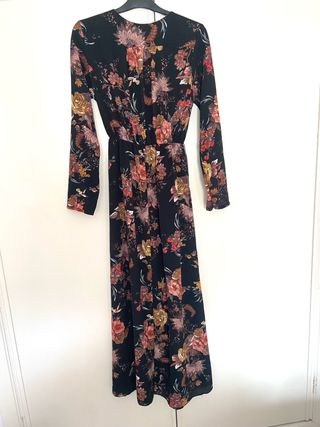 Vestido largo estampado floral