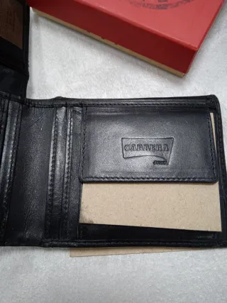 Portafoglio Carrera Jeans Uomo Pelle Nero