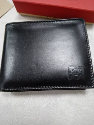 Portafoglio Carrera Jeans Uomo Pelle Nero