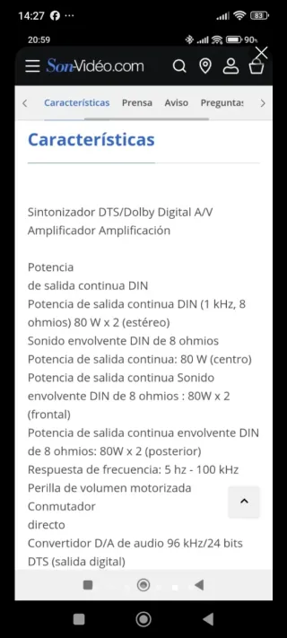 Amplificador Pioneer Negro