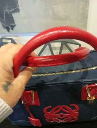 Bolso Loewe Amazone Azul y Rojo