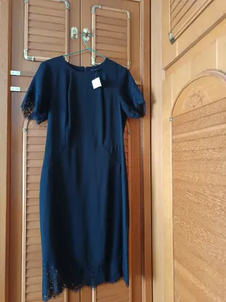 Vestido negro con encaje