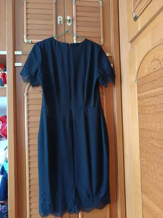 Vestido negro con encaje