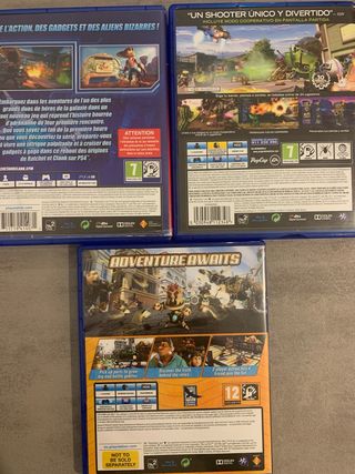 PACK 3 Juegos para consola sony PlayStation 4