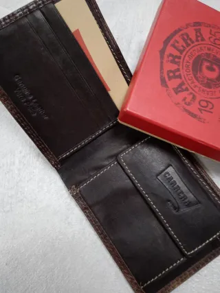 Portafoglio Uomo Carrera Jeans Pelle Marrone
