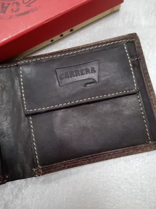 Portafoglio Uomo Carrera Jeans Pelle Marrone