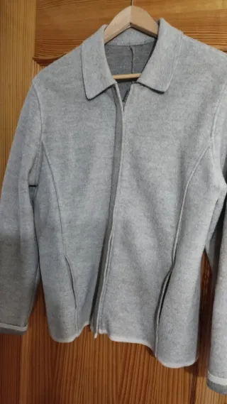 Chaqueta lana tipo blazer mujer