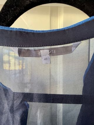 Vestido largo Síntesis negro y verde