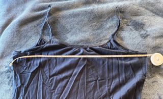 Vestido largo Síntesis negro y verde