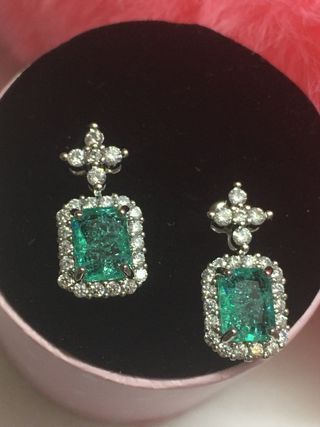 Pendientes para fiesta color turquesa