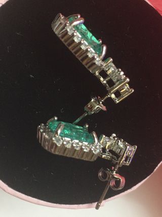 Pendientes para fiesta color turquesa