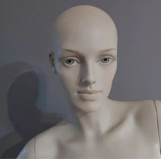 Maniquí Femenino Gris/Blanco