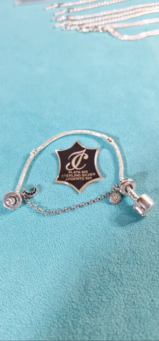 Charm Doble Plata 925 Noche y Día