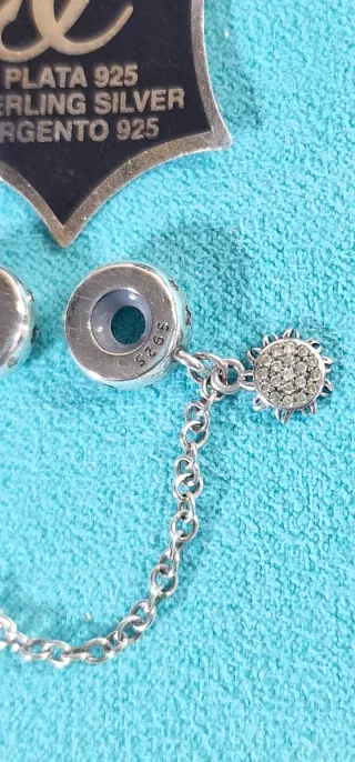 Charm Doble Plata 925 Noche y Día