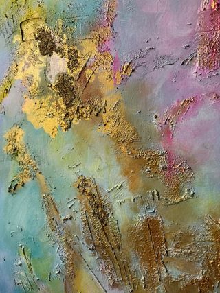 Cuadro abstracto grande moderno salón/dormitorio