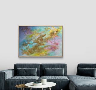 Cuadro abstracto grande moderno salón/dormitorio