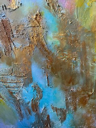 Cuadro abstracto grande moderno salón/dormitorio