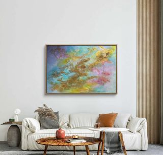 Cuadro abstracto grande moderno salón/dormitorio