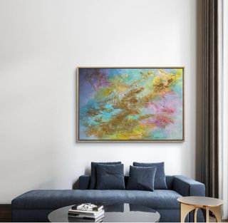 Cuadro abstracto grande moderno salón/dormitorio