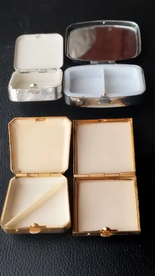 Lote 4 Cajas Pastilleros Antiguas Decoradas