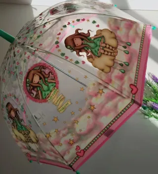 Paraguas Gorjuss Transparente 42cm