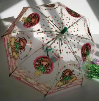 Paraguas Gorjuss Transparente 42cm