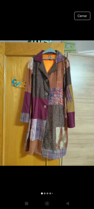 Abrigo Desigual Patchwork Talla 36