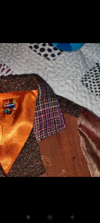 Abrigo Desigual Patchwork Talla 36
