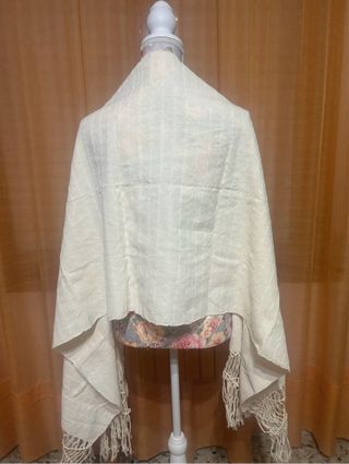 Chales granate, marrón y beige