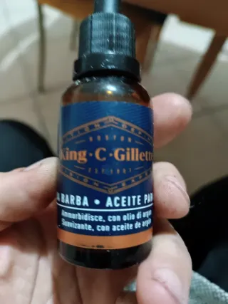 King C. Gillette Olio da Barba - 3 flaconi