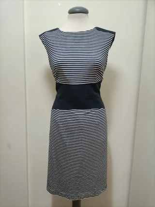 Vestido rayas azul y blanco