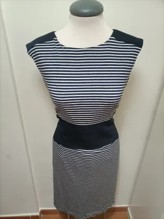 Vestido rayas azul y blanco