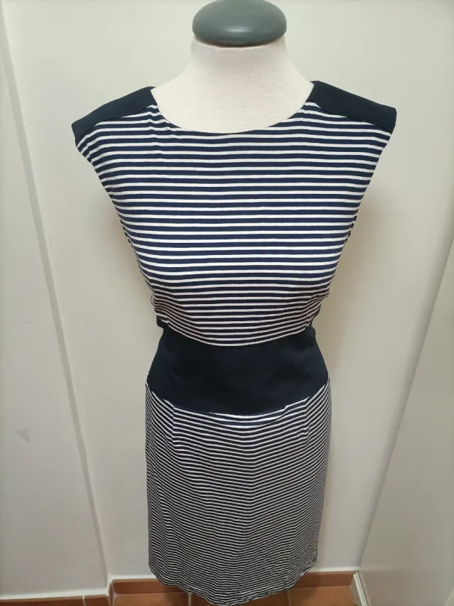 Vestido rayas azul y blanco