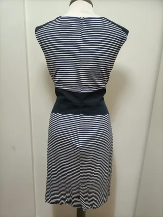 Vestido rayas azul y blanco