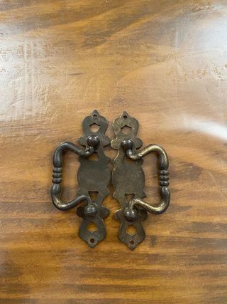 Tiradores vintage latón