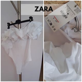 Body blanco con volantes. ZARA. Nuevo sin estrenar