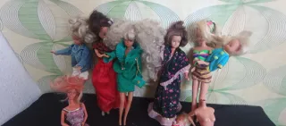 Lote 7 Barbies Años 90 + 3 Bebés 55 cada Barbie