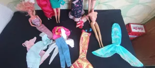 Lote 7 Barbies Años 90 + 3 Bebés 55 cada Barbie